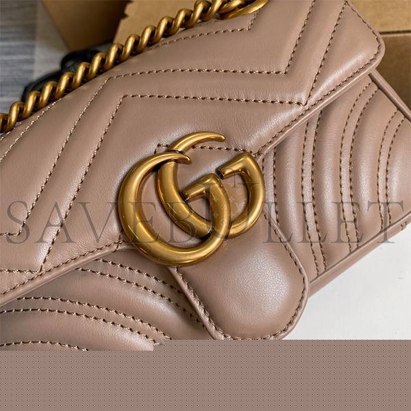 G*u*i marmont matelassÉ mini bag ‎446744 dtdit2 （23*14*6cm）